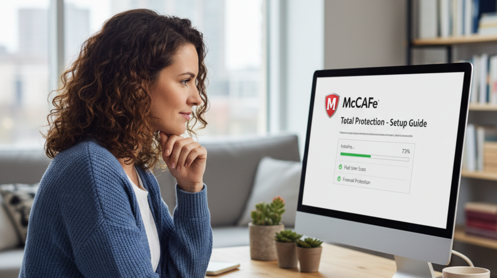 McAfee Antivirus Setup Illustration
